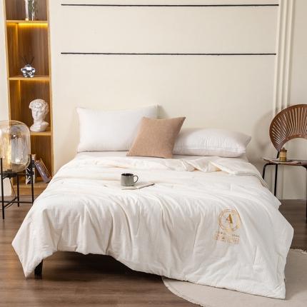 91家纺网 家纺一手货源 找家纺 （总）芯恋家居2025新款母婴级无印染大提花大豆春秋夏被