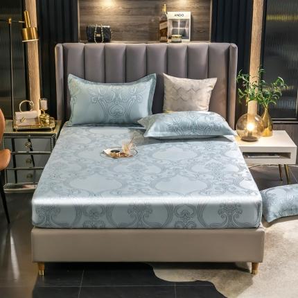 91家纺网 家纺一手货源 找家纺 （总）798 2022新款提花凉席床笠款