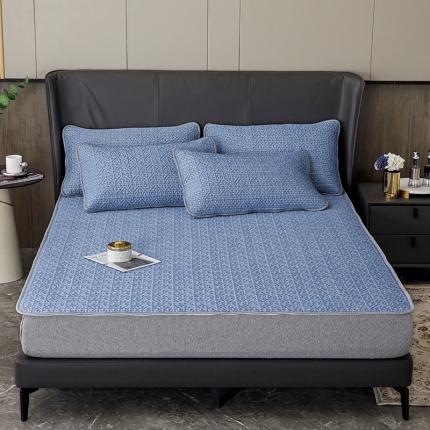 （总）纽缦家纺  2022新款纯色肌理纹床单三件套