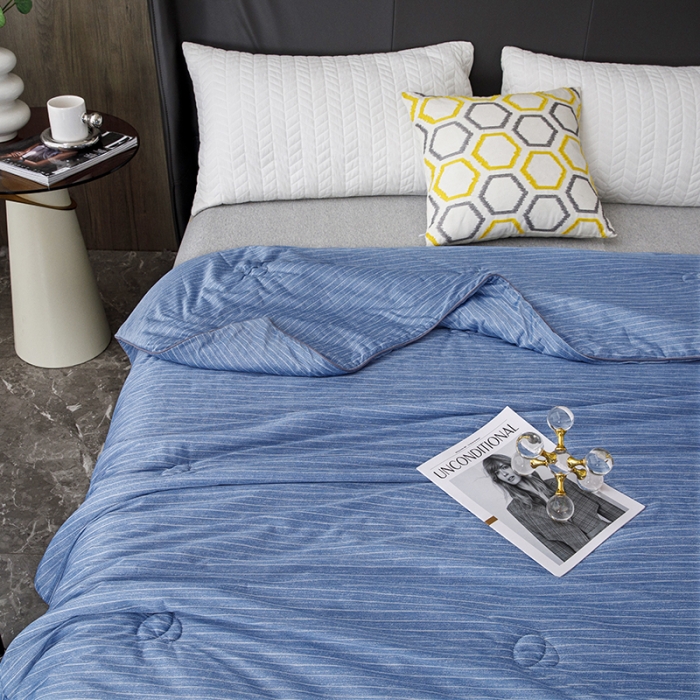 91家纺网 家纺一手货源 找家纺 （总）纽缦家纺 2022新款纯色肌理纹夏被