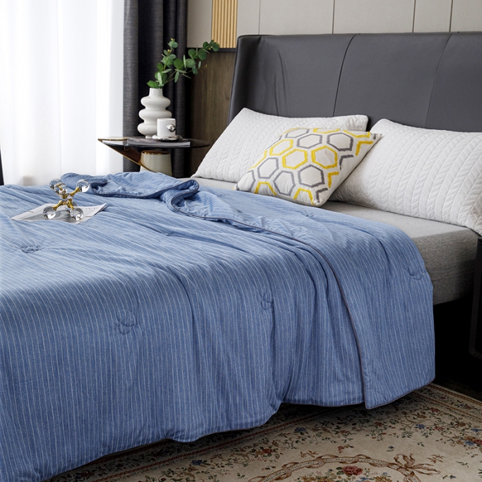 91家纺网 家纺一手货源 找家纺 （总）纽缦家纺 2022新款纯色肌理纹夏被