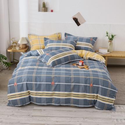 91家纺网 家纺一手货源 找家纺 铭成 2022新款全棉12868小清新系列四件套 美好时光