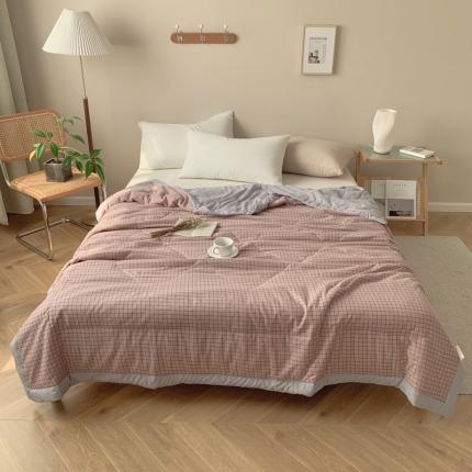 91家纺网 家纺一手货源 找家纺 （总）慕尚家纺 2025新款日式简约无印风夏被夏凉被风格一