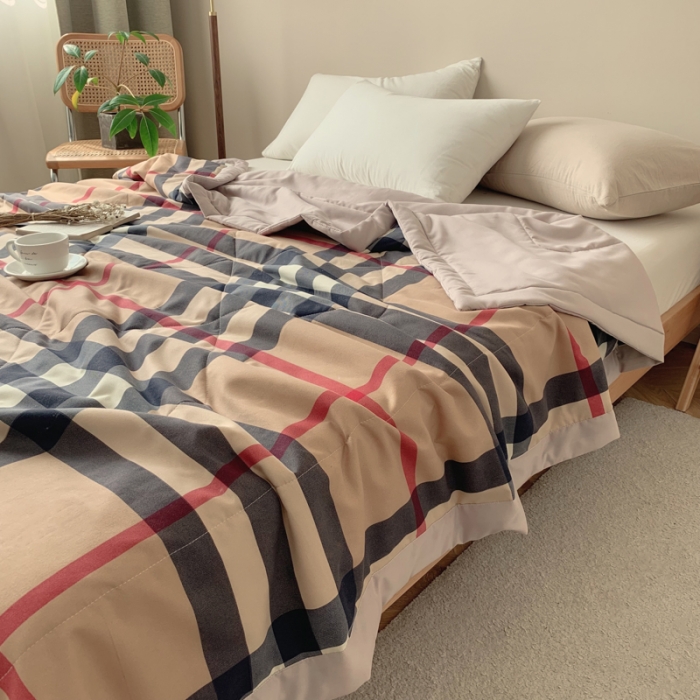 91家纺网 家纺一手货源 找家纺 （总）慕尚家纺 2025新款日式简约无印风夏被夏凉被风格一