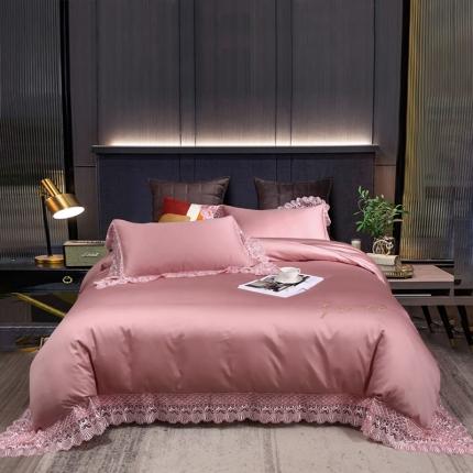 欧乐蒂 2022新款60支长绒棉四件套-梦巴黎 梦巴黎-豆沙