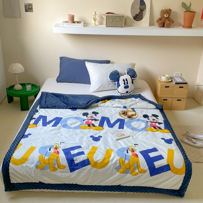 91家纺网 家纺一手货源 找家纺 星期八 2022新款迪士尼正版豆豆夏被 布鲁托
