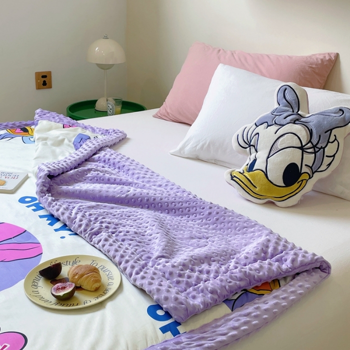 91家纺网 家纺一手货源 找家纺 星期八 2022新款迪士尼正版豆豆夏被 黛西