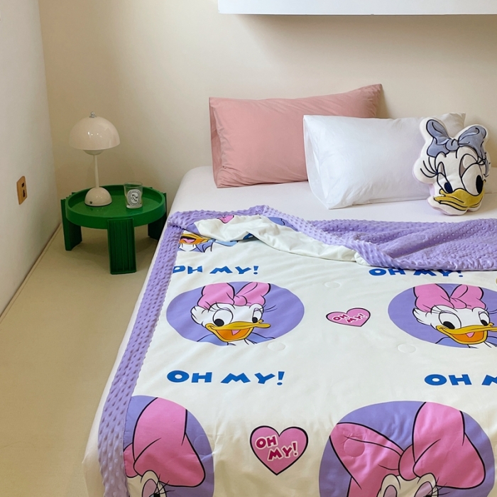 91家纺网 家纺一手货源 找家纺 星期八 2022新款迪士尼正版豆豆夏被 黛西