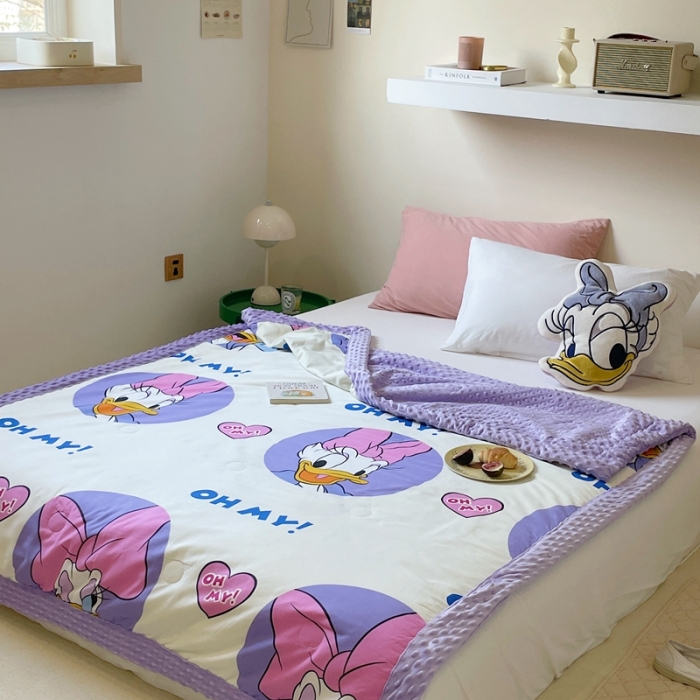 91家纺网 家纺一手货源 找家纺 星期八 2022新款迪士尼正版豆豆夏被 黛西