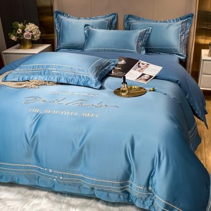 欧乐蒂 新A版60亲肤水洗真丝B版纯棉四件套 奢雅-宾利兰