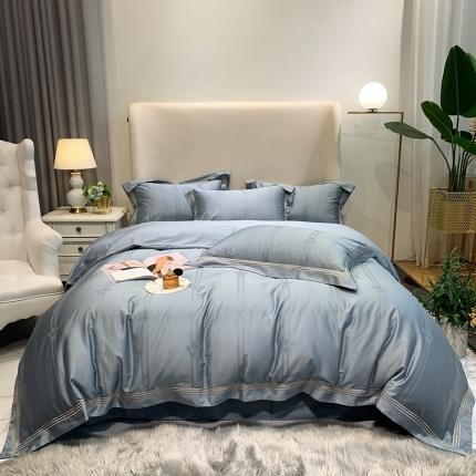 91家纺网 家纺一手货源 找家纺 （总）馨蕊 2022春夏新品100支高定系列四件套 米娜