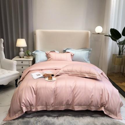 馨蕊 2022春夏新品100支高定系列四件套米娜米娜-粉豆沙