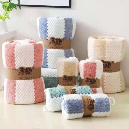 91家纺网 家纺一手货源 找家纺 双梦毛巾 彩条浴巾（馨雅棉浴巾）70*140