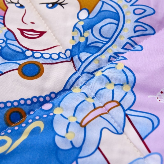 91家纺网 家纺一手货源 找家纺 吉咪兔 2022新款13372大版卡通全棉夏被 美丽公主