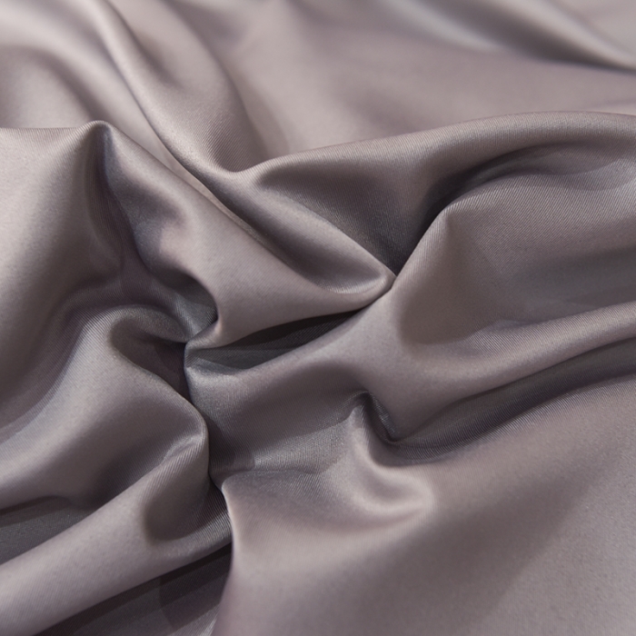 91家纺网 家纺一手货源 找家纺 艾米2022新款水洗真丝双层鱼尾边四件套-梦丽纱系列 灰色