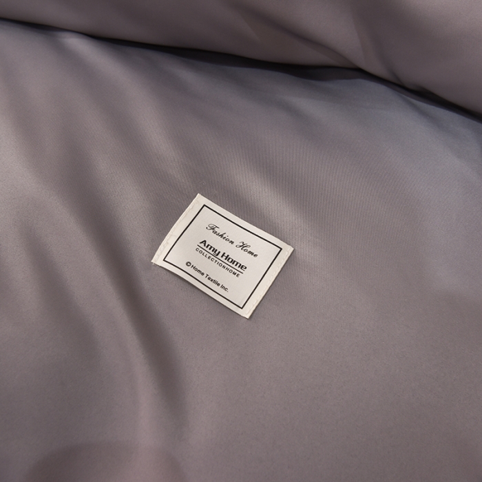 91家纺网 家纺一手货源 找家纺 艾米2022新款水洗真丝双层鱼尾边四件套-梦丽纱系列 灰色