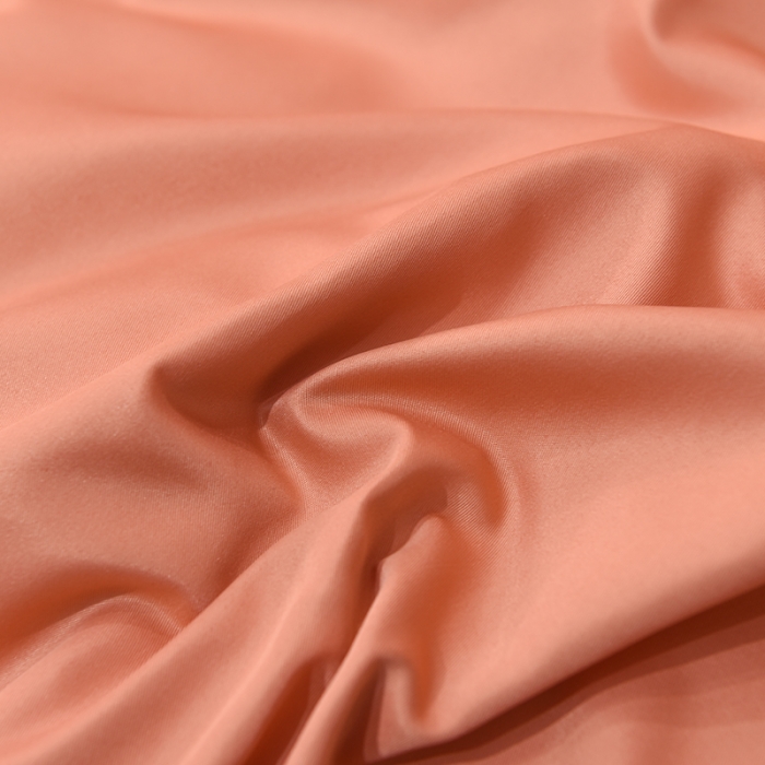 91家纺网 家纺一手货源 找家纺 艾米2025新款水洗真丝双层鱼尾边四件套-梦丽纱系列橘色