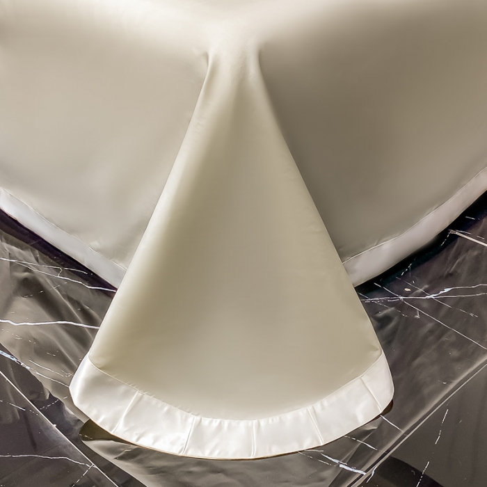 91家纺网 家纺一手货源 找家纺 欧乐蒂 2022新款A版60支水洗真丝B版纯棉四件套欧雅 欧雅-奶白