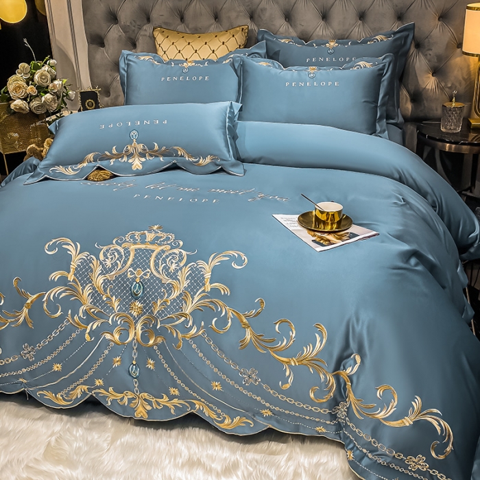 91家纺网 家纺一手货源 找家纺 总欧乐蒂2022新款A版60支水洗真丝B版纯棉四件套欧雅