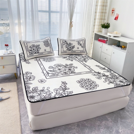 91家纺网 家纺一手货源 找家纺 （总）2022大版冰丝席卡通凉席宅部落