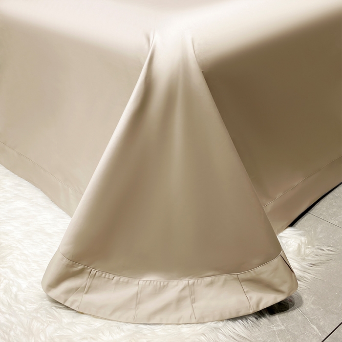 91家纺网 家纺一手货源 找家纺 （总）魅都100支新款阿克苏长绒棉刺绣轻奢风四件套 铂金爱马