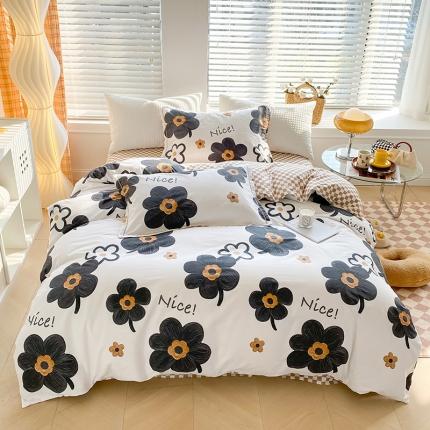 91家纺网 家纺一手货源 找家纺 （总）米莱 2022新款全棉工艺款四件套