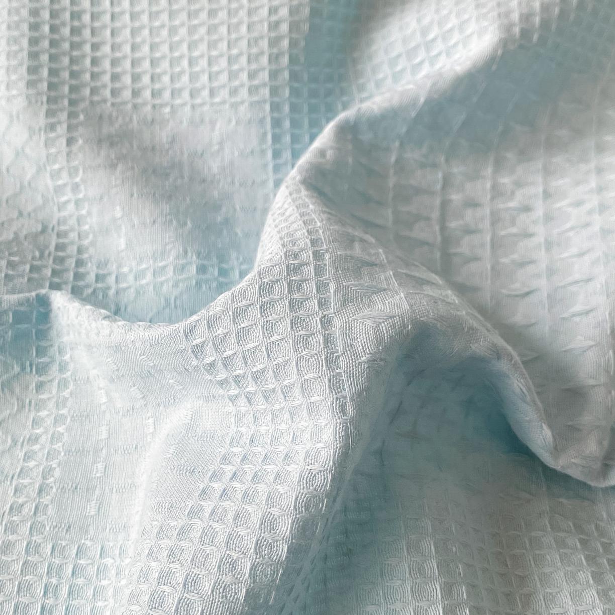 91家纺网 家纺一手货源 找家纺 曼之夏2022新款A类全棉水洗棉沃夫格四件套 沃夫格-婴儿蓝