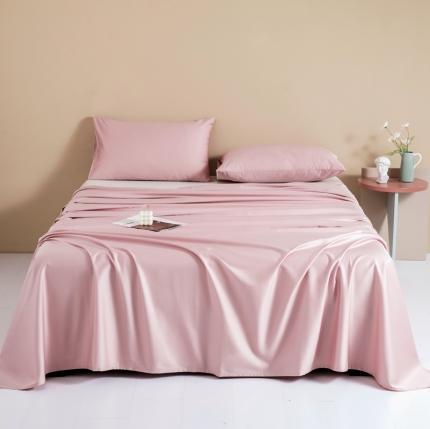 久典 2022新款100支双股澳棉单品床单 黛粉色