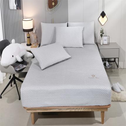 91家纺网 家纺一手货源 找家纺 （总）新月家纺 2022新款冰豆豆蕾丝全包边款凉感席凉席三件套