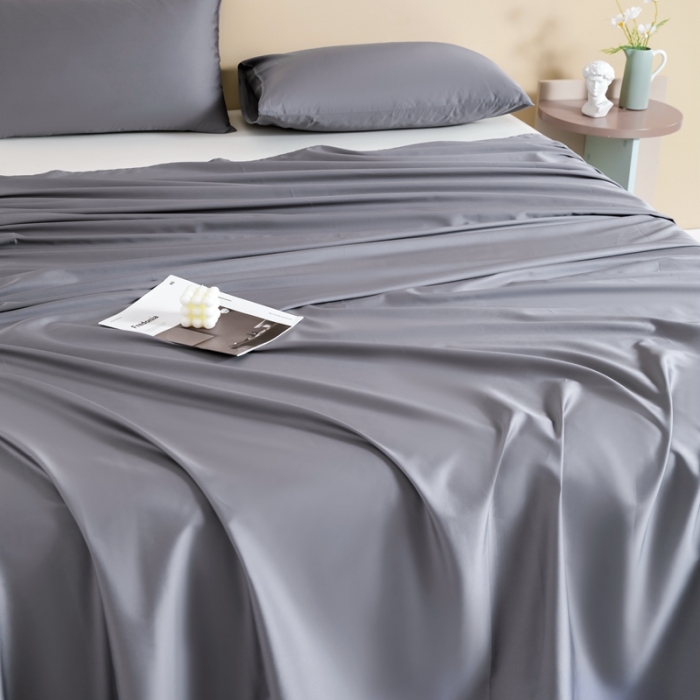 91家纺网 家纺一手货源 找家纺 久典 2022新款100支双股澳棉单品床单 迪灰