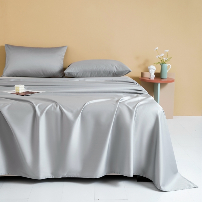 91家纺网 家纺一手货源 找家纺 久典 2022新款100支双股澳棉单品床单 太古灰