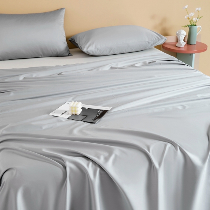 91家纺网 家纺一手货源 找家纺 久典 2022新款100支双股澳棉单品床单 太古灰