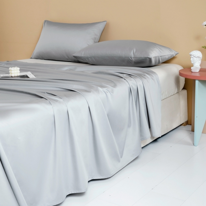 91家纺网 家纺一手货源 找家纺 久典 2022新款100支双股澳棉单品床单 太古灰