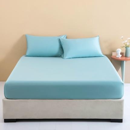 91家纺网 家纺一手货源 找家纺 久典 2022新款100支双股澳棉单品床笠 迷雾蓝