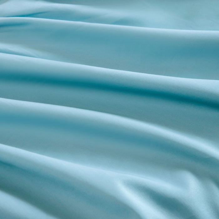 91家纺网 家纺一手货源 找家纺 久典 2022新款100支双股澳棉单品床笠 迷雾蓝