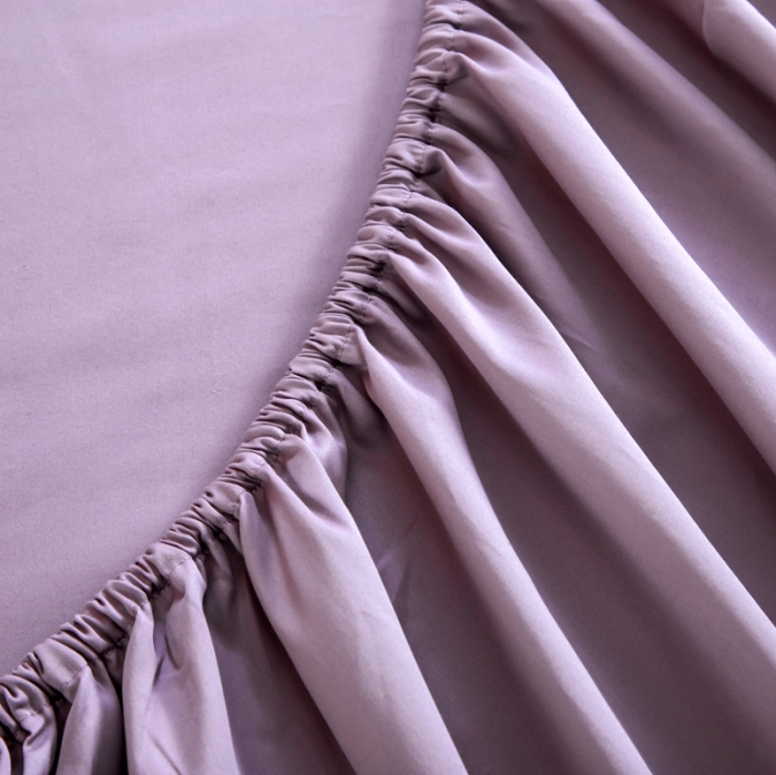 91家纺网 家纺一手货源 找家纺 久典 2022新款100支双股澳棉单品床笠 神秘紫