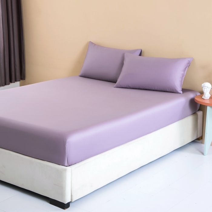 91家纺网 家纺一手货源 找家纺 久典 2022新款100支双股澳棉单品床笠 神秘紫