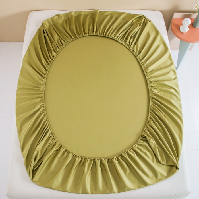 91家纺网 家纺一手货源 找家纺 久典 2022新款100支双股澳棉单品床笠 太妃黄