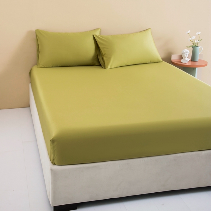 91家纺网 家纺一手货源 找家纺 久典 2022新款100支双股澳棉单品床笠 太妃黄