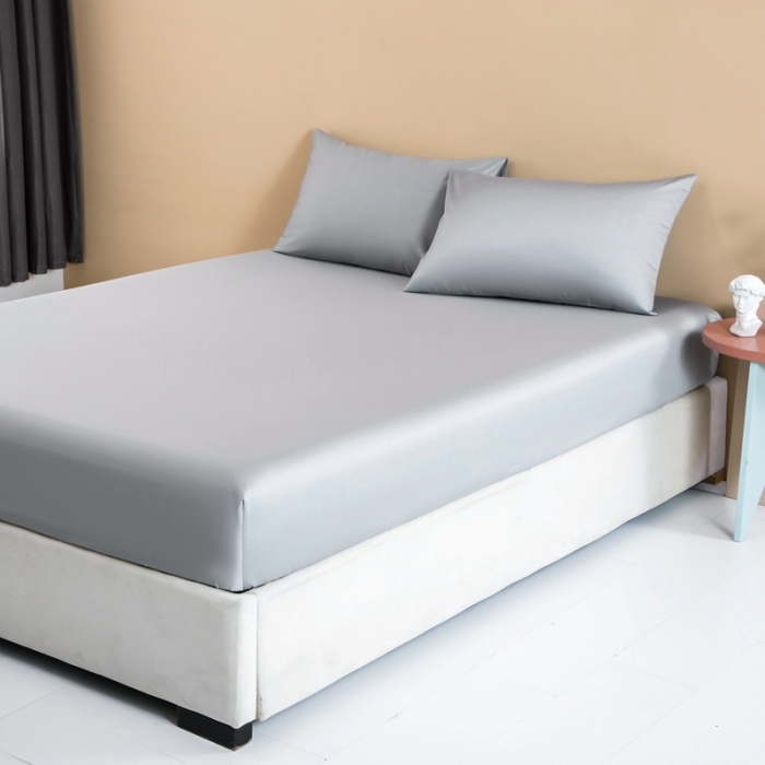 91家纺网 家纺一手货源 找家纺 久典 2022新款100支双股澳棉单品床笠 太古灰