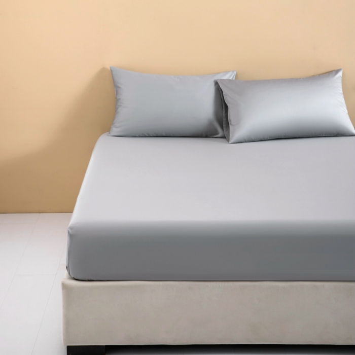 91家纺网 家纺一手货源 找家纺 久典 2022新款100支双股澳棉单品床笠 太古灰