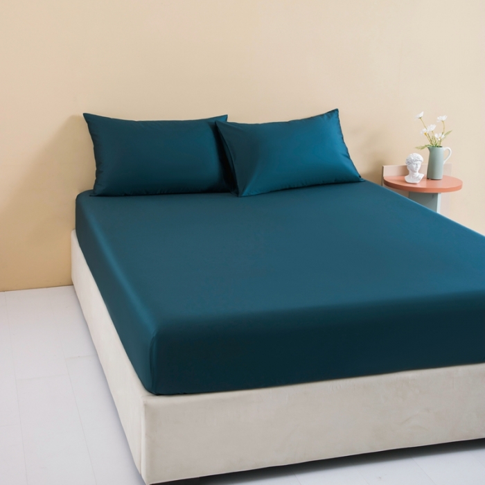 91家纺网 家纺一手货源 找家纺 久典 2022新款100支双股澳棉单品床笠 午夜蓝