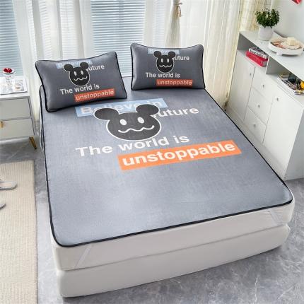 91家纺网 家纺一手货源 找家纺 (总)宅部落 2022新款卡通大版冰丝席