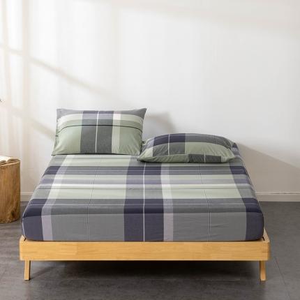 久典 2022新款色织全棉水洗棉单品床笠 都市风尚绿