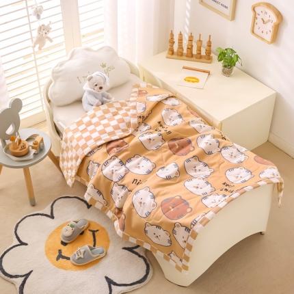 91家纺网 家纺一手货源 找家纺 芭伯妮2025新款40支全棉新疆棉花幼儿园儿童夏被虎头虎脑