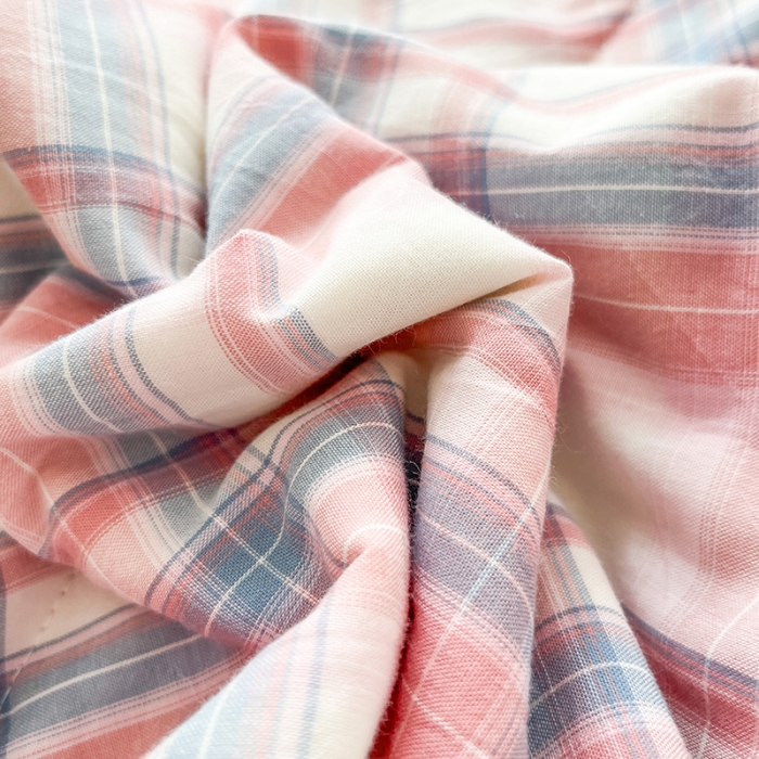 91家纺网 家纺一手货源 找家纺 天瑜 2024新款棉花芯色织水洗棉夏被 时尚紫