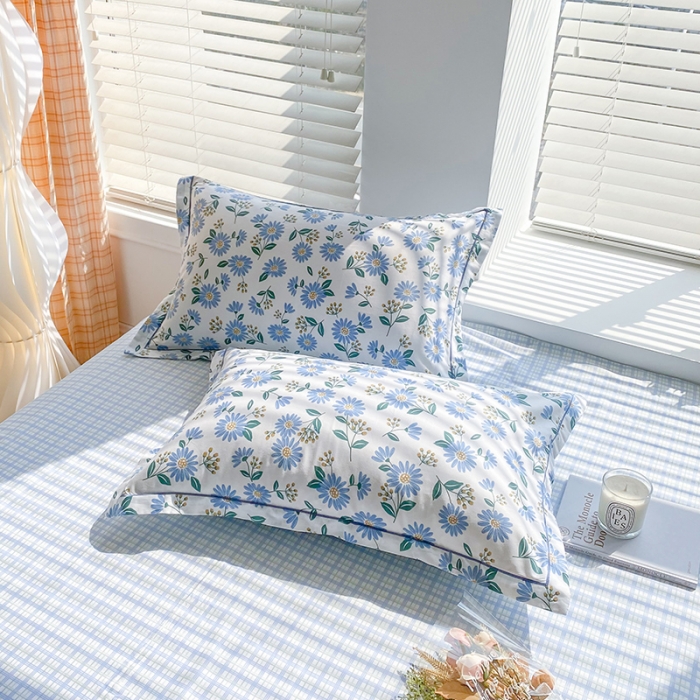 91家纺网 家纺一手货源 找家纺 米莱 2022新款全棉工艺款四件套 花似梦兰