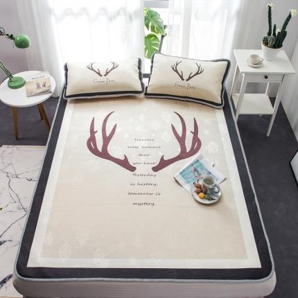 宅部落 2022新款卡通大版冰丝席 北欧物语