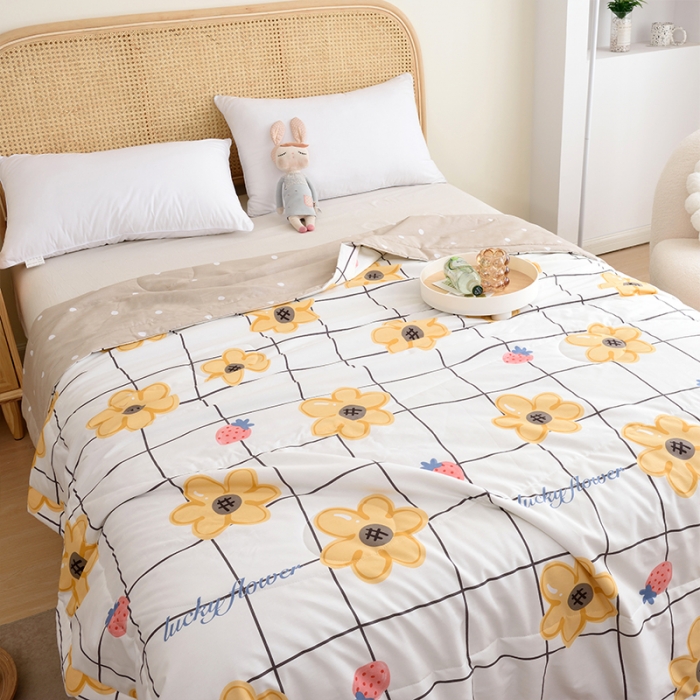 91家纺网 家纺一手货源 找家纺 (总)德芙 2023新款全棉夏被