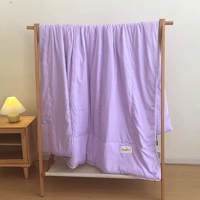 91家纺网 家纺一手货源 找家纺 (总)德芙 2023新款水洗棉斜纹夏被